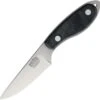 Bark River Knives Bark River 07072MBC Caper Necker, 3.1" CPM-20CV Plain Blade, Black Canvas Micarta Handle