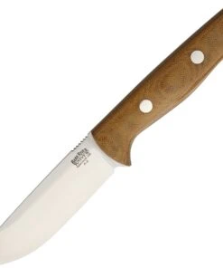 Bark River Knives Bark River 07112MNC Bravo I Rampless , 4.25" A-2 Blade, Natural Canvas Micarta Handle