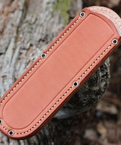 Bark River Knives Bark River Bravo 1.25 Rampless - Green Micarta (5" A2) 07-115-M-GCR -Knifeworks Sales Store ba07115 sheath 02579.1630590399