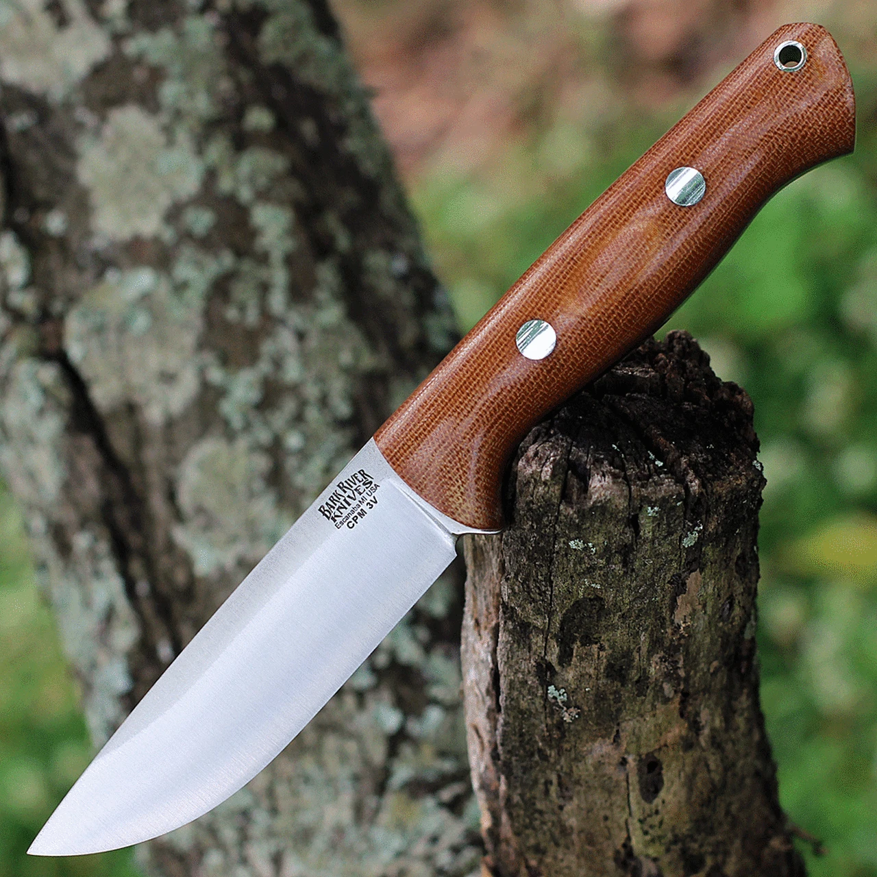 Bark River Knives Bark River Bravo 1 Rampless Natural Micarta (4" CPM-3V) 07-121MNC 1 Bark River Knives Bark River Bravo 1 Rampless Natural Micarta (4" CPM-3V) 07-121MNC