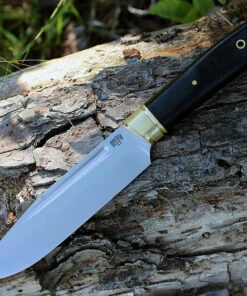 Bark River Knives Bark River 10114MBC Vidarr, 6.4" A-2 Plain Blade, Black Canvas Micarta Handle -Knifeworks Sales Store ba10114mbc.3 24584.1566586000
