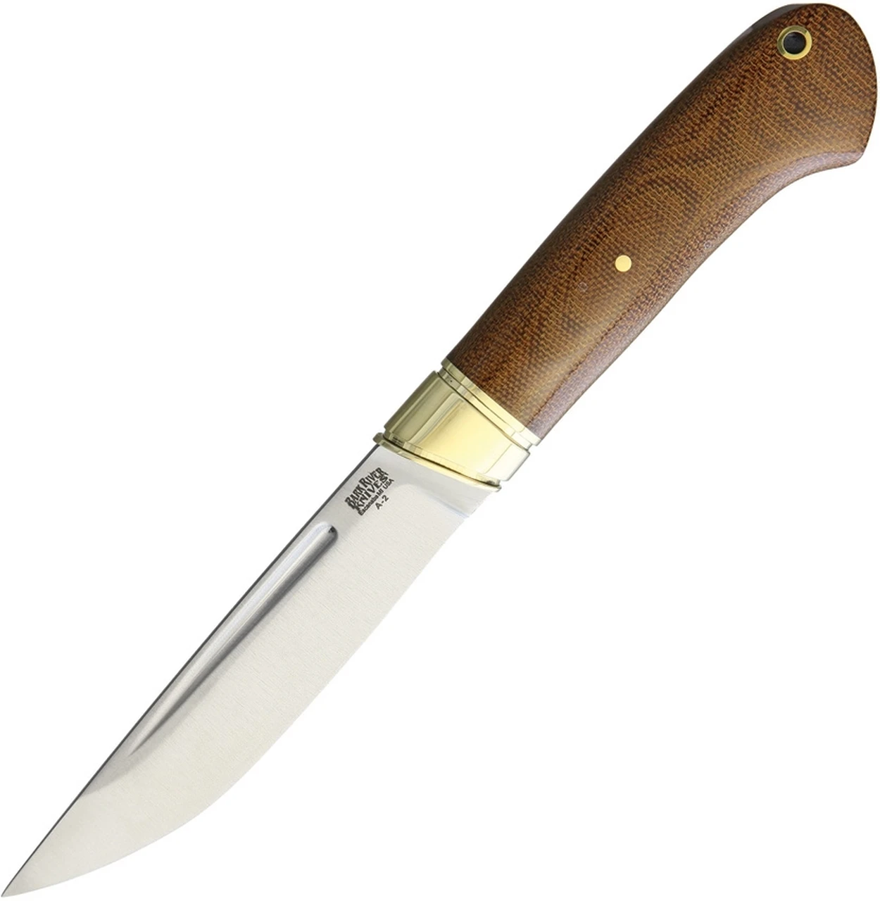 Bark River Knives Bark River 10119MNC Ansgar, 4.8" A-2 Plain Blade, Natural Canvas Micarta Handle 1 Bark River Knives Bark River 10119MNC Ansgar, 4.8" A-2 Plain Blade, Natural Canvas Micarta Handle