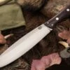 Bark River Knives Bark River 3325MBU Canadian Camp II, 8" A-2 Plain Blade, Burgundy Micarta Handle