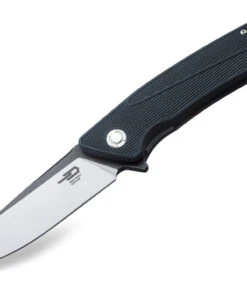 Bestech BTKG09A1 Spike, 3.50" Sandvick 12C27 Black/Satin Plain Blade, Black GRN Handle