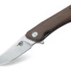 Bestech BTKG10C2 Thron, 3.0" Sandvick 12C27 Stonewash Plain Blade, Beige G-10 Handle