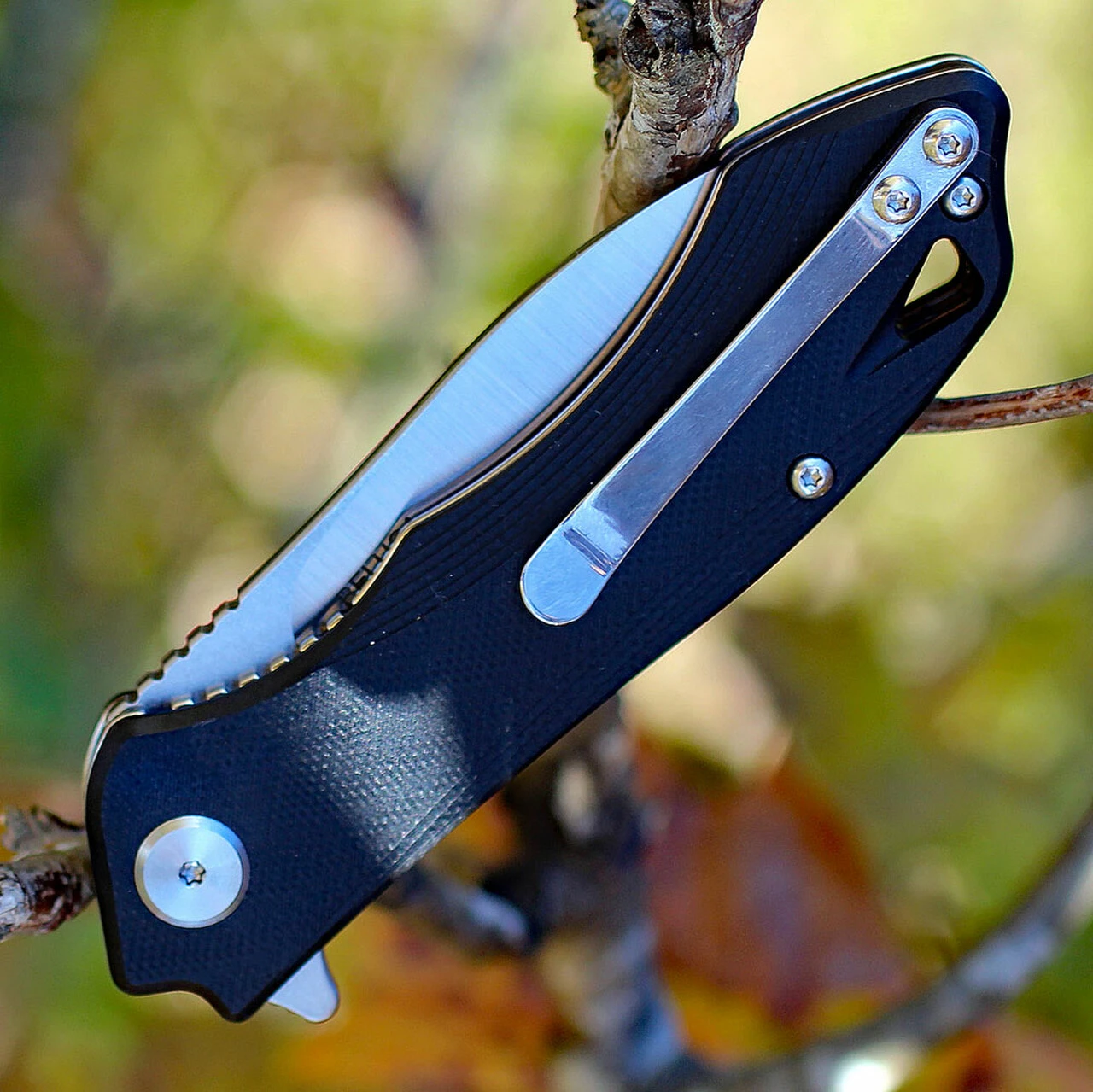 Bestech BTKG11A2 Beluga, 3.0" Sandvick 12C27 Stonewash Plain Blade, Black G-10 Handle 4 Bestech BTKG11A2 Beluga, 3.0" Sandvick 12C27 Stonewash Plain Blade, Black G-10 Handle - Image 4