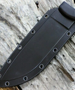 ESEE Knives ESEE Model 6 Combo Edge, Rounded Pommel, Black Sheath w/ Clip Plate -Knifeworks Sales Store black molded sheath 1 53296.1566589576