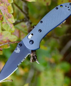 Benchmade Knives Benchmade Mini Griptilian 556SBK-1, 2.91 in. CPM-20CV, G-10 Handle, Black Combo Edge-Discontinued