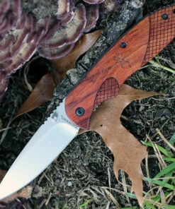Browning Knives Browning Rosewood Linerlock, 3" Stainless Plain Blade, Rosewood Handle