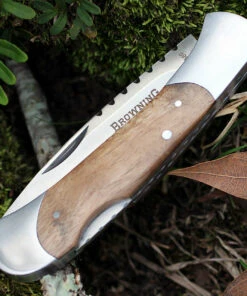 Browning Knives Browning Lockback, 4" Closed, Burl Wood Handles -Knifeworks Sales Store br589.2 82664.1566589036