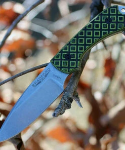 Bradford Guardian3, 3.5" N690 Plain Blade, Toxic Green/Black G-10 Handle