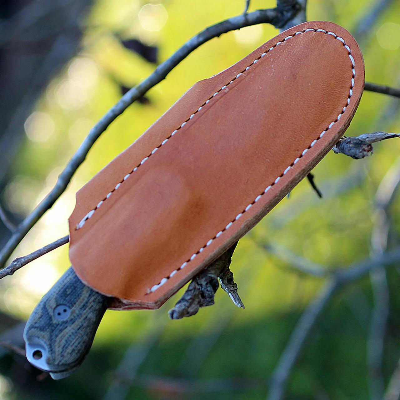 Bradford Guardian3 3D, 3.5" N690 Plain Blade, Green Micarta Handle 3 Bradford Guardian3 3D, 3.5" N690 Plain Blade, Green Micarta Handle - Image 3