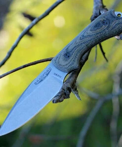 Bradford Guardian3 3D, 3.5" N690 Plain Blade, Green Micarta Handle