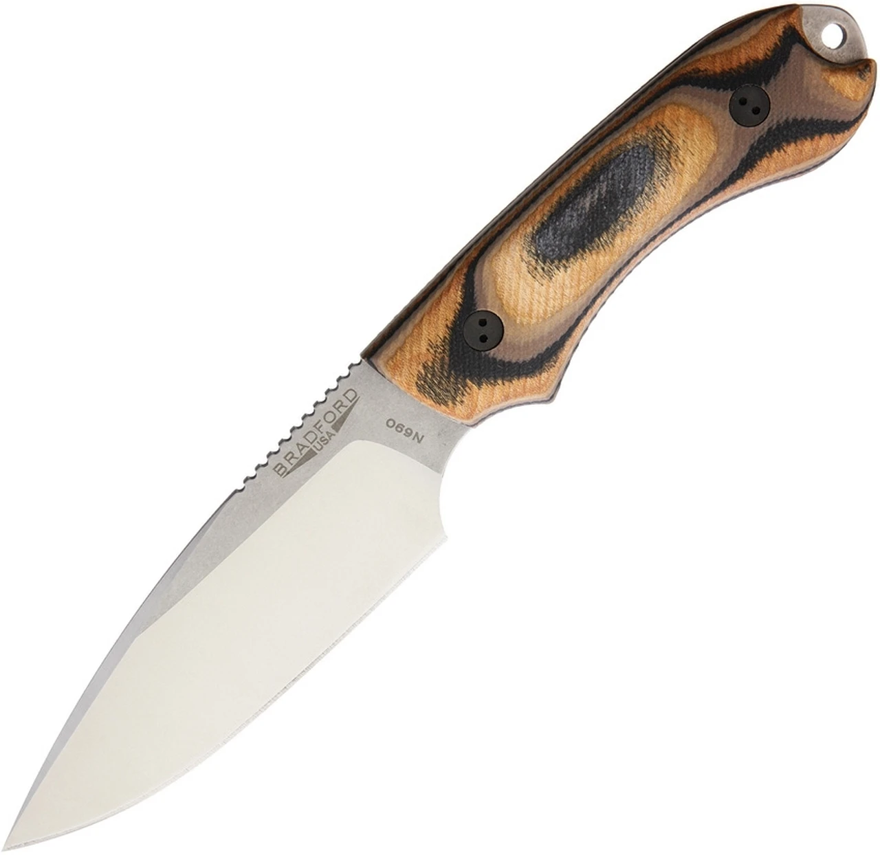 Bradford Guardian4, 4.625" N690 Plain Blade, G-Wood Handle 1 Bradford Guardian4, 4.625" N690 Plain Blade, G-Wood Handle