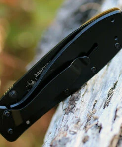 BRK Zancudo BRKR2CBB, 2.94", Black EDP Coated D2 Steel, Drop Point, Design by Esee Knives, Coyote Brown Nylon handles -Knifeworks Sales Store brkr2cbb.4 40676.1566585887