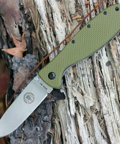 BRK Zancudo BRKR2OD, 2.94", Stonewash D2 Steel, Drop Point, OD Green Nylon handles, Design by Esee Knives,