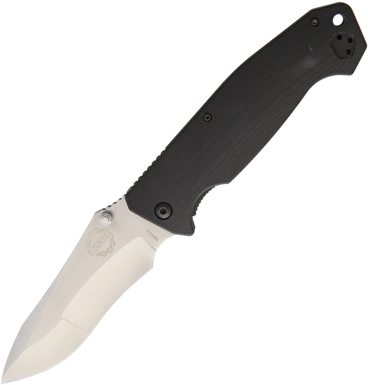 Burnside Knives Burnside Cabrillo, 4" AUS-8 Plain Blade, Black G-10 Handle 1 Burnside Knives Burnside Cabrillo, 4" AUS-8 Plain Blade, Black G-10 Handle