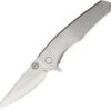 Burnside Knives Burnside Strauss, 3.2" D2 Plain Blade, Titanium Handle