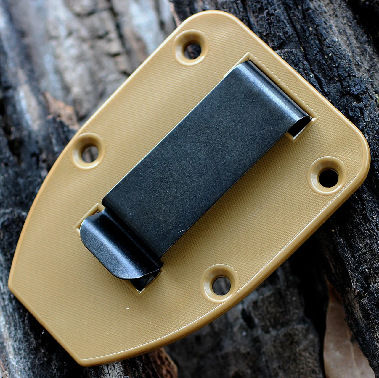 ESEE Knives ESEE 3PM-MB Plain Edge, Modified Pommel, Coyote Brown Molded Sheath w/ Black Molle Back 3 ESEE Knives ESEE 3PM-MB Plain Edge, Modified Pommel, Coyote Brown Molded Sheath w/ Black Molle Back - Image 3