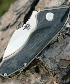 Bestech T1711A Goblin, 2" CPM-S35VN Plain Blade, Titanium Handle w/Carbon Fiber Inlay -Knifeworks Sales Store bt1711a.1 89614.1566585955