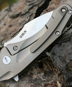 Bestech T1711A Goblin, 2" CPM-S35VN Plain Blade, Titanium Handle w/Carbon Fiber Inlay -Knifeworks Sales Store bt1711a 89392.1566585955