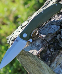 Bestech G04B Warwolf, 3.5" D2 Plain Blade, OD Green G-10 Handle