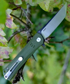 Bestech G06B2 Kendo, 3.75" D2 Plain Blade, Green G-10 Handle -Knifeworks Sales Store btkg06b2.jpg.2 86683.1566585993