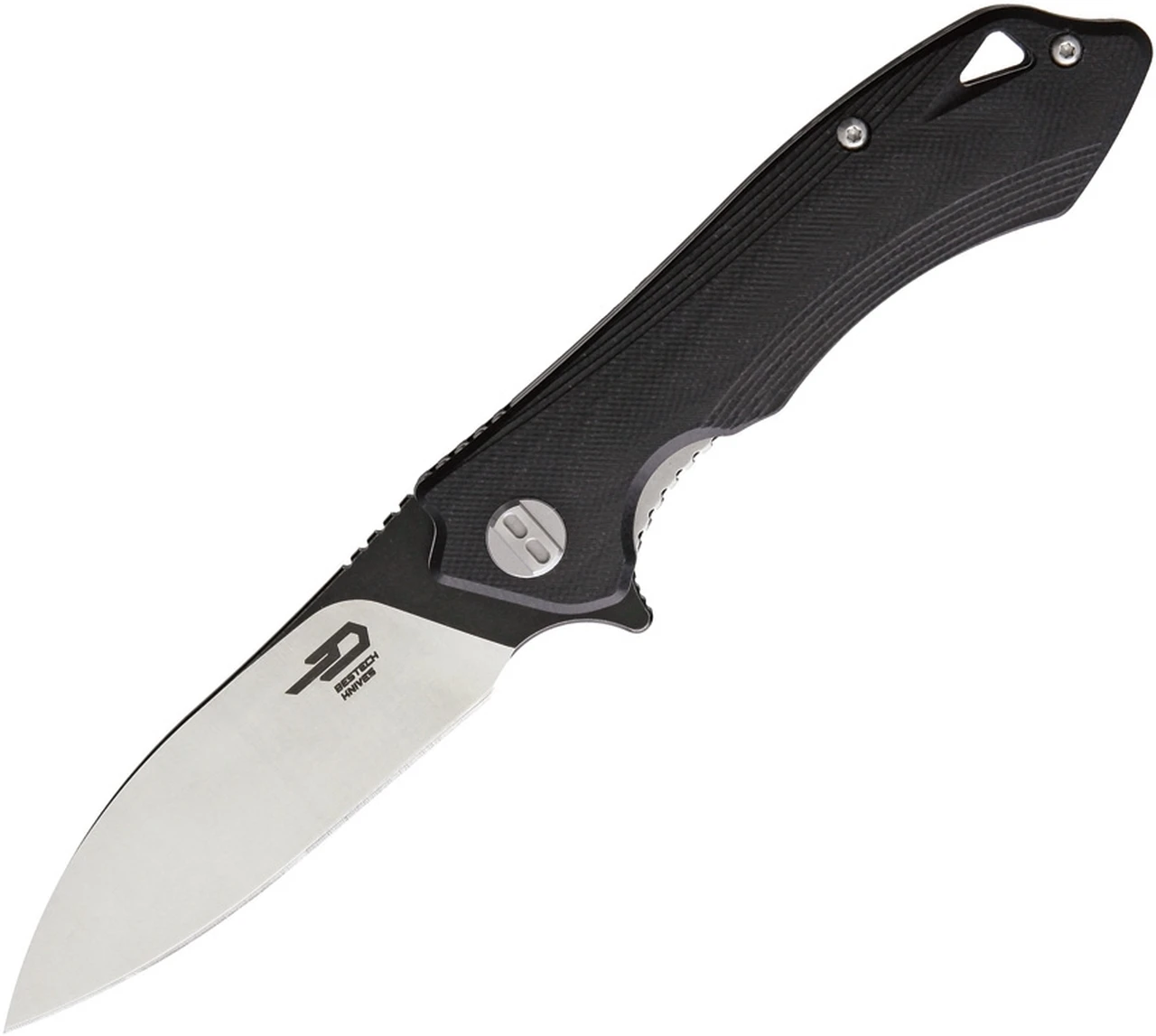 Bestech BTKG11A1 Beluga, 3.0" Sandvick 12C27 Black/Satin Plain Blade, Black G-10 Handle 1 Bestech BTKG11A1 Beluga, 3.0" Sandvick 12C27 Black/Satin Plain Blade, Black G-10 Handle