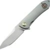 Bestech T1703A Emperor, 3.54" CPM-S35VN Plain Blade, Gray Titanium Handle