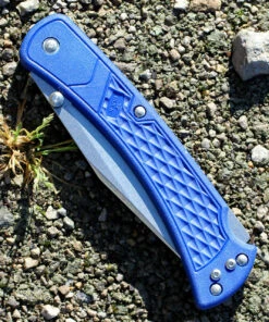 Buck Knives Buck 110 Slim Hunter, 3.75" 420HC Clip Blade, Blue Nylon Handle -Knifeworks Sales Store bu110bls2.2 82861.1566586264