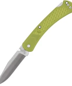 Buck Knives Buck 110 Slim Hunter, 3.75" 420HC Clip Blade, Green Nylon Handle