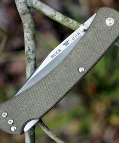 Buck Knives Buck 110ODS4 Slim Knife Pro, 3.75" S30V Plain Blade, OD Green Micarta Handle -Knifeworks Sales Store bu110ods4.3 18730.1566586285