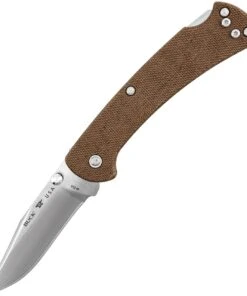 Buck Knives BUCK 112 SLIM PRO LOCKBACK, 3" SATIN S30V SS BLADE, BROWN MICARTA HANDLE