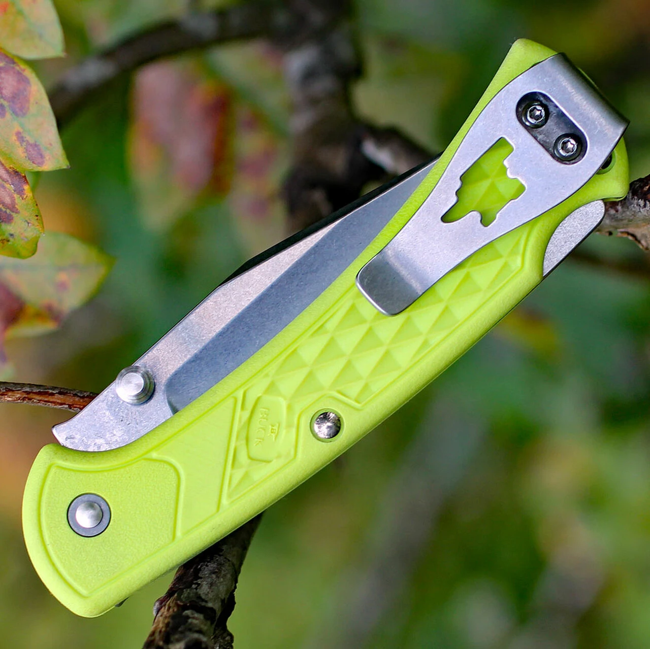 Buck Knives Buck 112 Slim Ranger Select Lock Back, 2.88" 420HC Plain Blade, Green Handle 4 Buck Knives Buck 112 Slim Ranger Select Lock Back, 2.88" 420HC Plain Blade, Green Handle - Image 4