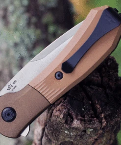 Buck Knives Buck Paradigm Assisted Open Knife 590BRS-B, 3" S35VN Satin Plain Blade, Brown Textured G-10 Handles -Knifeworks Sales Store bu590brs.2 44952.1625684773