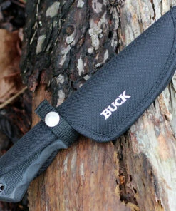 Buck Knives Buck 685BKS BuckLite Max II, 4" 420HC Plain Blade, Black Rubber Handle -Knifeworks Sales Store bu685bks 1 50435.1566585985