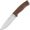 Buck Knives Buck 863BRS Selkirk, 4.6" 420HC Plain Blade, Black/Brown Micarta Handle