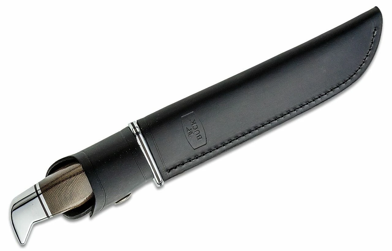 Buck Knives Buck General Pro Hunting, 7.375" S35VN Plain Blade, Green Canvas Micarta Handle 3 Buck Knives Buck General Pro Hunting, 7.375" S35VN Plain Blade, Green Canvas Micarta Handle - Image 3