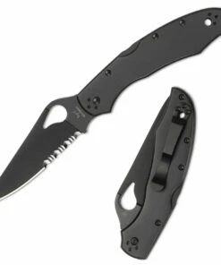 Byrd Knives Byrd Cara Cara 2 Black Blade BY03BKPS2, 3.75" 8Cr13MoV Combo Edge
