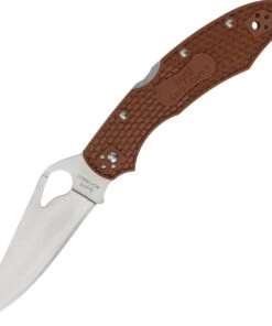 Byrd Knives BYRD BY03PBN2 CARA CARA 2, 3.75" 8Cr13MoV Plain Blade, Brown FRN Handle