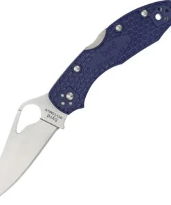 Byrd Knives BYRD BY04PBL2 Meadowlark 2, 2.875" 8Cr13MoV Plain Blade, Blue FRN Handle
