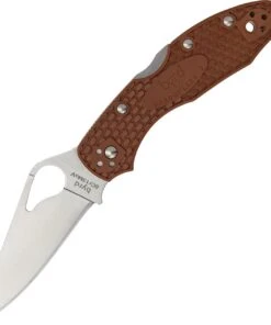 Byrd Knives BYRD BY04PBN2 Meadowlark 2, 2.875" 8Cr13MoV Plain Blade, Brown FRN Handle