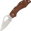 Byrd Knives BYRD BY10PBN2 ROBIN 2, 2.4" 8Cr13MoV Plain Blade, Brown FRN Handle