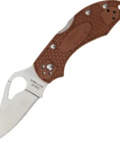 Byrd Knives BYRD BY10PBN2 ROBIN 2, 2.4" 8Cr13MoV Plain Blade, Brown FRN Handle