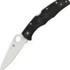 Spyderco Knives Spyderco C10FPBK Endura 4 Flat Ground, 3.75" VG-10 Blade, Black FRN Handle