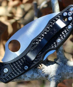 Spyderco Knives Spyderco C11FSWCBK Delica 4 Wharncliffe, 2.87" Serrated Edge, FRN Handles -Knifeworks Sales Store c11fswcbk.1 1 54302.1566585931