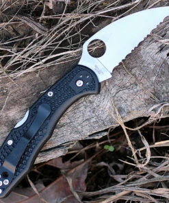 Spyderco Knives Spyderco C11FSWCBK Delica 4 Wharncliffe, 2.87" Serrated Edge, FRN Handles -Knifeworks Sales Store c11fswcbk.3 32022.1566585932