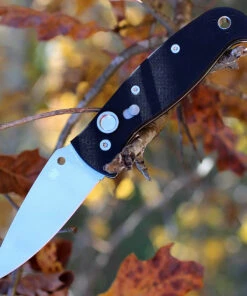 Spyderco Knives Spyderco C165GP2 Autonomy 2, LC200N Plain Blade, Black G-10 Handle