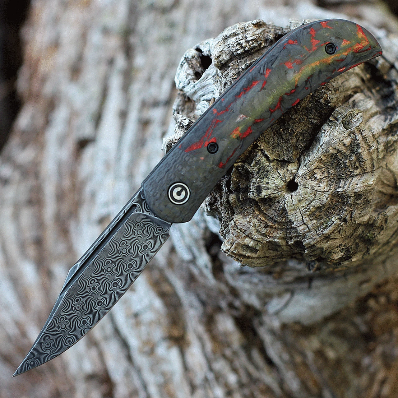 CIVIVI Knives CIVIVI Appalachian Drifter II - Red CF (3" Dam.) C19010C-DS2 1 CIVIVI Knives CIVIVI Appalachian Drifter II - Red CF (3" Dam.) C19010C-DS2