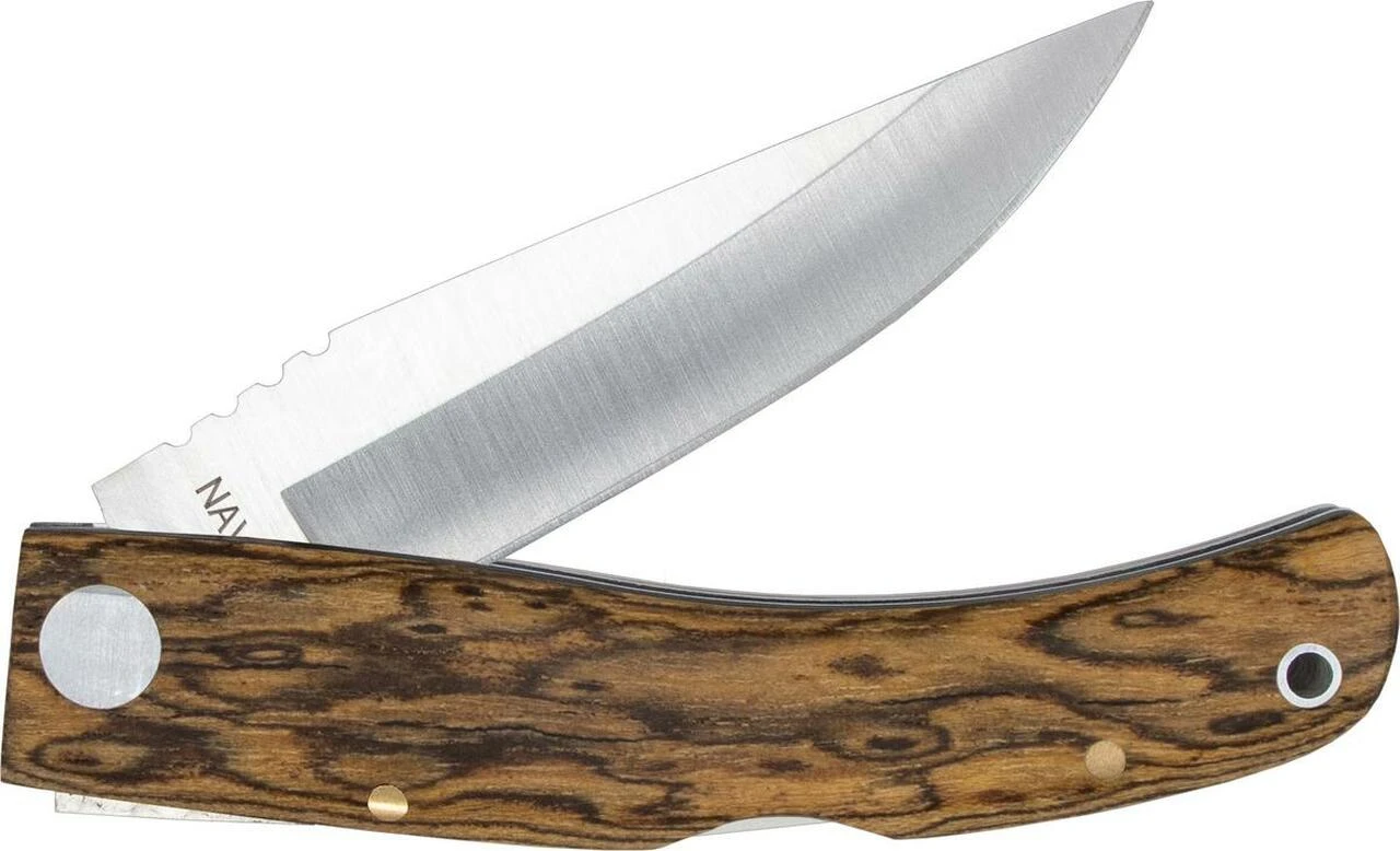 Castillo Knives Navaja Lockback Folding, C1BOW, 3" Satin Sandvik 14C28N Blade, Cocote Wood Handle 2 Castillo Knives Navaja Lockback Folding, C1BOW, 3" Satin Sandvik 14C28N Blade, Cocote Wood Handle - Image 2